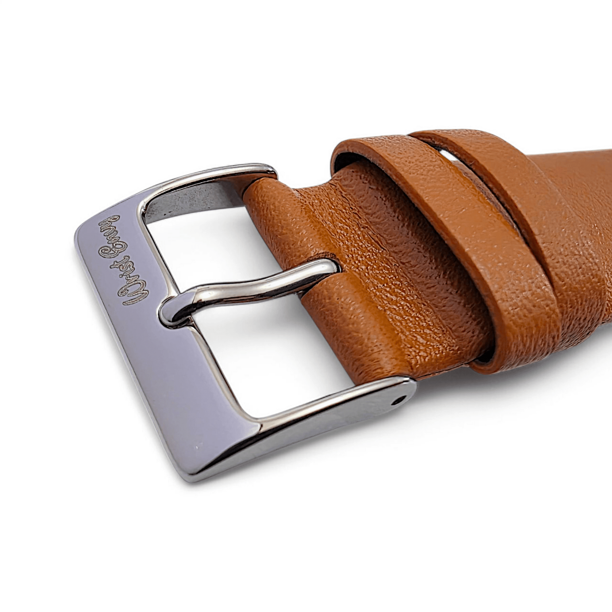 Piu Bello Italian Leather Strap for Apple Watch Tan Brown - Wrist Envy