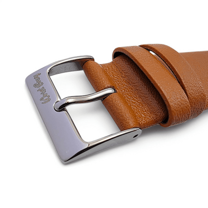 Piu Bello Italian Leather Strap for Apple Watch Tan Brown - Wrist Envy