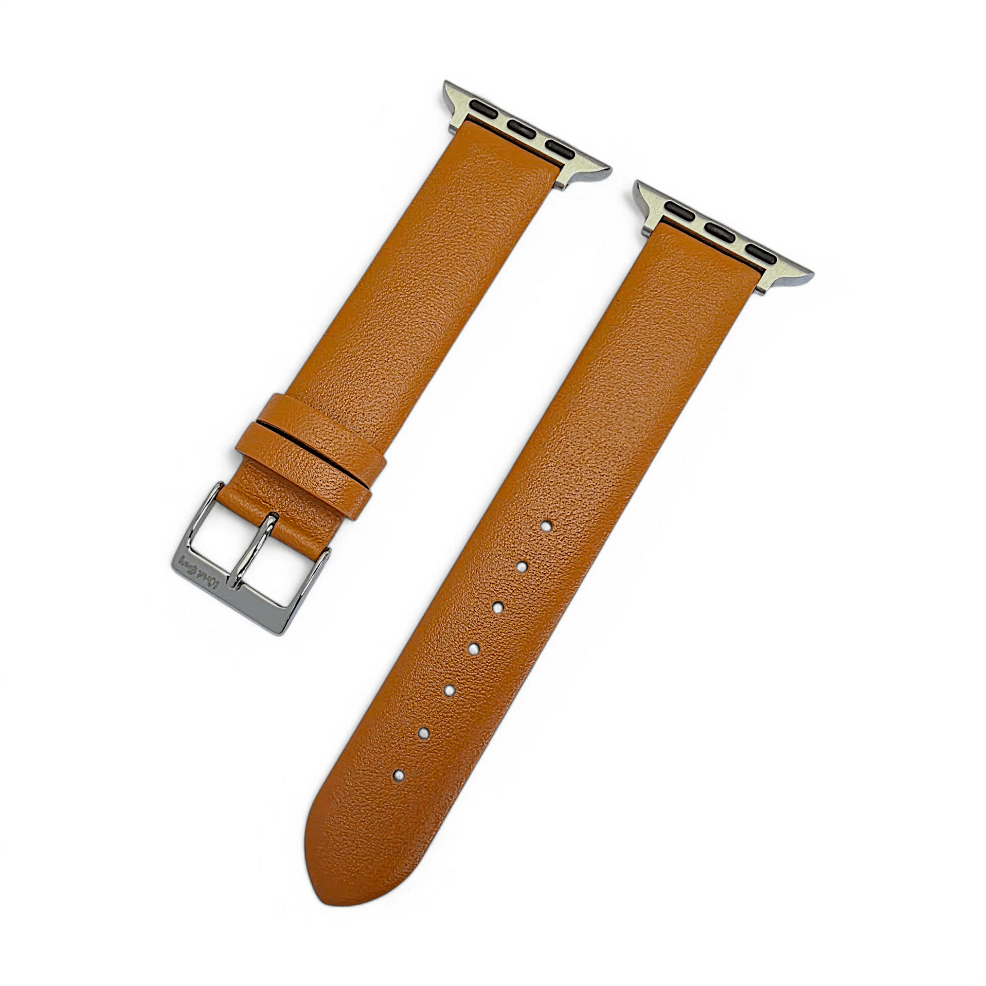 Piu Bello Italian Leather Strap for Apple Watch Tan Brown - Wrist Envy