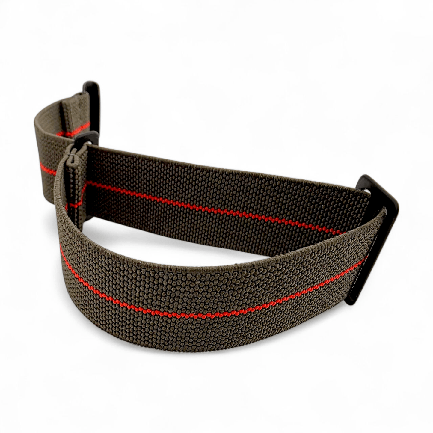 Premium Black Clasp Elastic Nylon French Marine Nationale Watch Strap Band 20mm 22mm - Wrist Envy