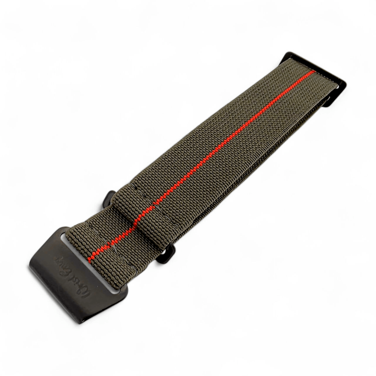 Premium Black Clasp Elastic Nylon French Marine Nationale Watch Strap Band 20mm 22mm - Wrist Envy