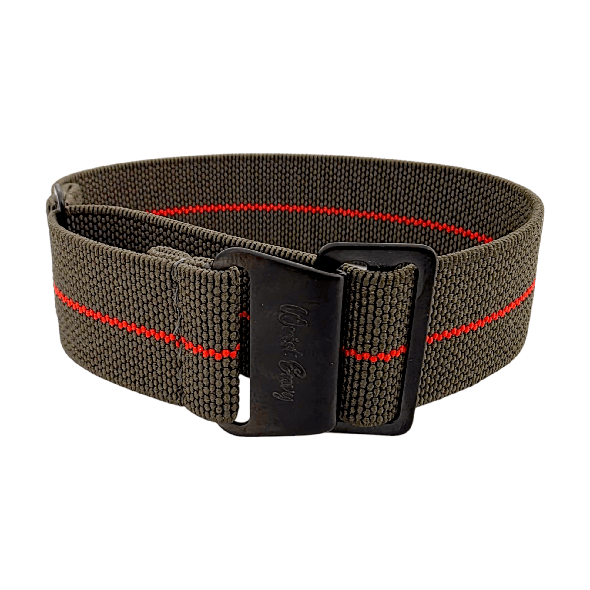 Premium Black Clasp Elastic Nylon French Marine Nationale Watch Strap Band 20mm 22mm - Wrist Envy