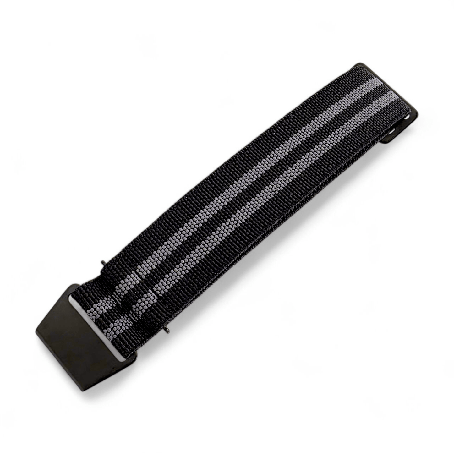 Premium Black Clasp Elastic Nylon French Marine Nationale Watch Strap Band 20mm 22mm - Wrist Envy