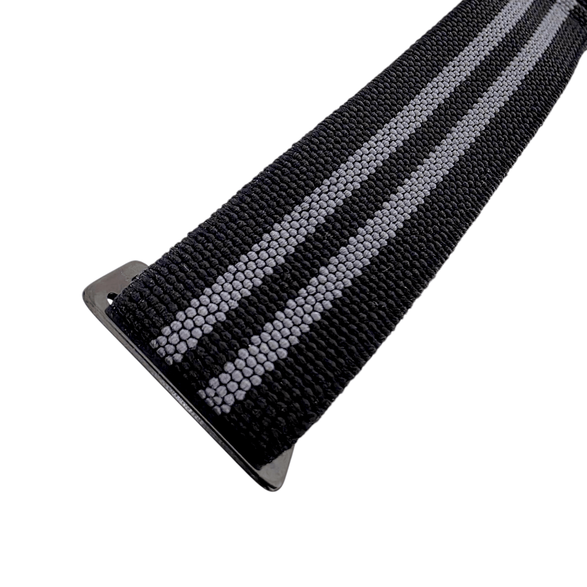 Premium Black Clasp Elastic Nylon French Marine Nationale Watch Strap Band 20mm 22mm - Wrist Envy