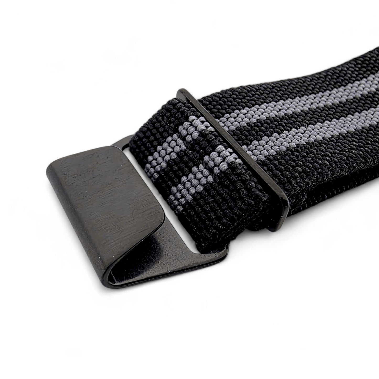 Premium Black Clasp Elastic Nylon French Marine Nationale Watch Strap Band 20mm 22mm - Wrist Envy