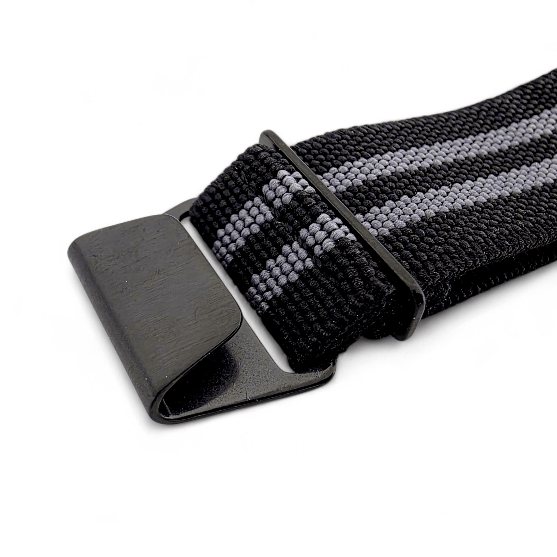 Premium Black Clasp Elastic Nylon French Marine Nationale Watch Strap Band 20mm 22mm - Wrist Envy
