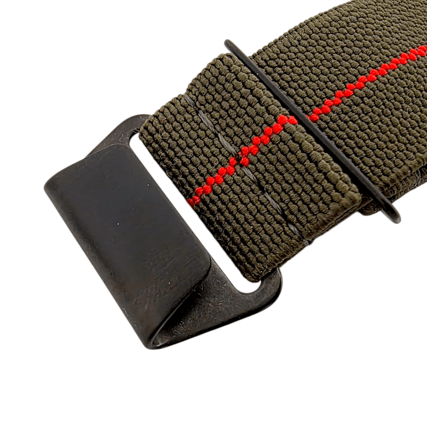 Premium Black Clasp Elastic Nylon French Marine Nationale Watch Strap Band 20mm 22mm - Wrist Envy
