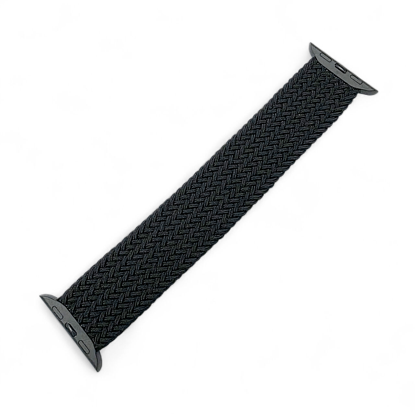 Premium Braided Solo Loop Watch Strap For Apple Watch Black - Wrist Envy
