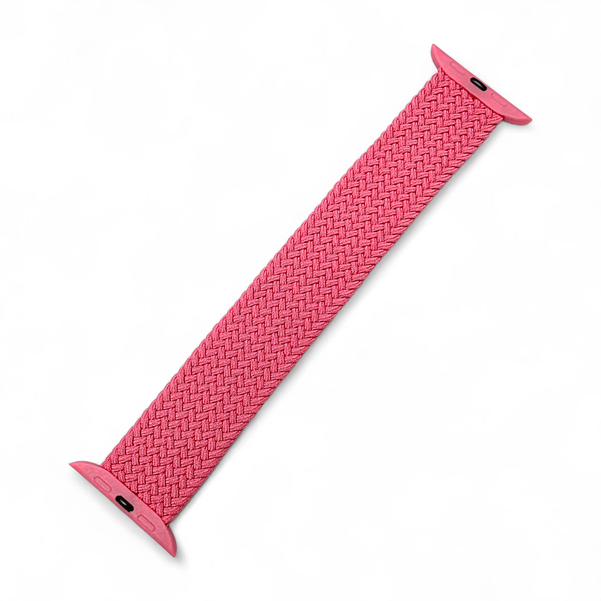 Premium Braided Solo Loop Watch Strap For Apple Watch Flamingo Pink - Wrist Envy