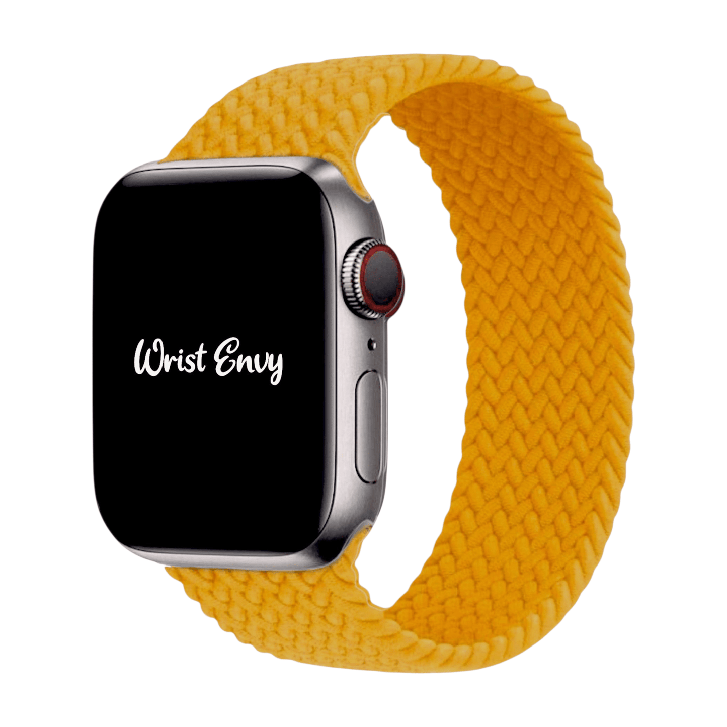 Premium Braided Solo Loop Watch Strap For Apple Watch Mustard - Wrist Envy