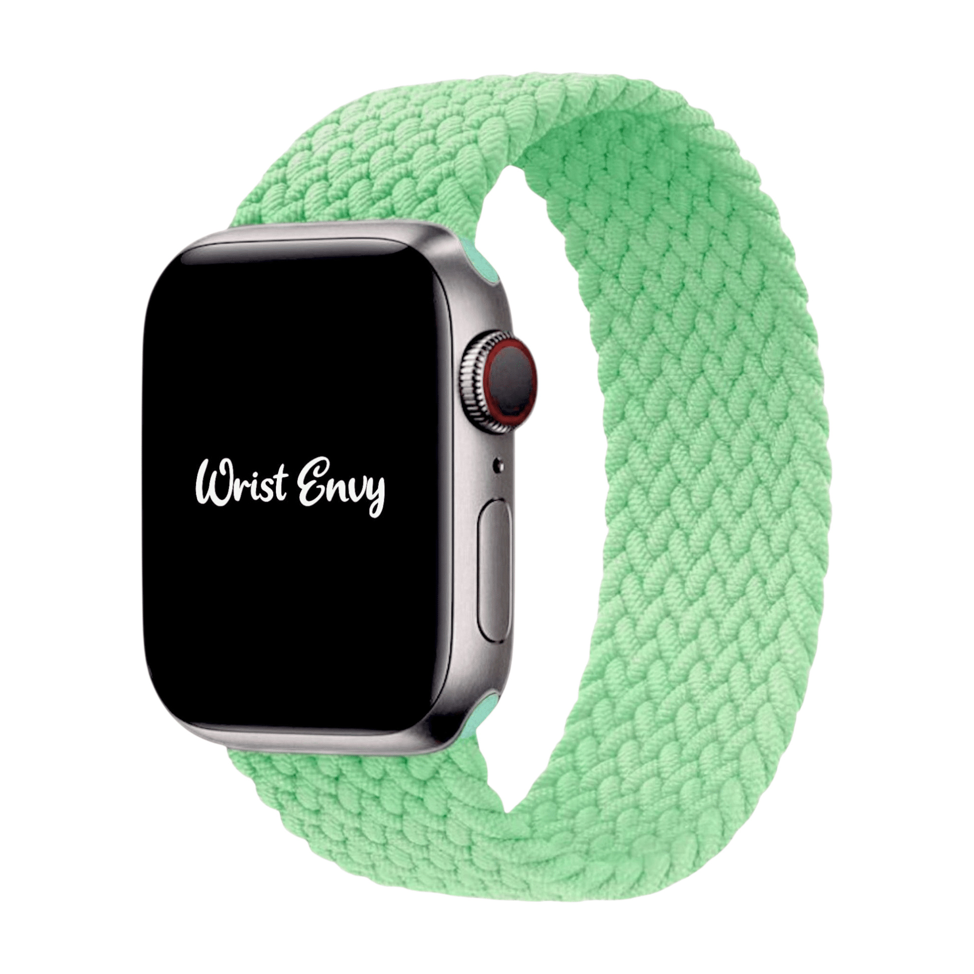 Premium Braided Solo Loop Watch Strap For Apple Watch Pistachio Green - Wrist Envy