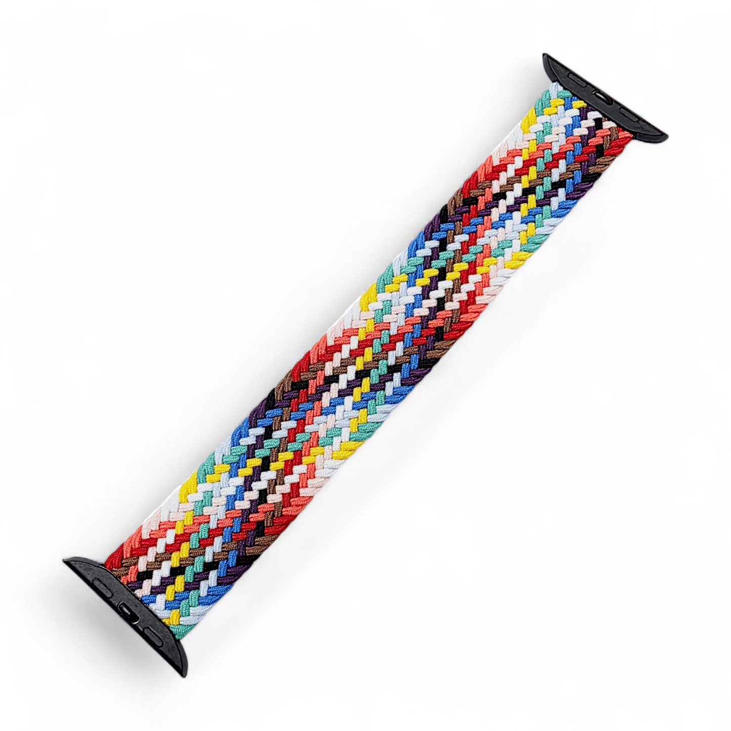 Premium Braided Solo Loop Watch Strap For Apple Watch Rainbow - Wrist Envy