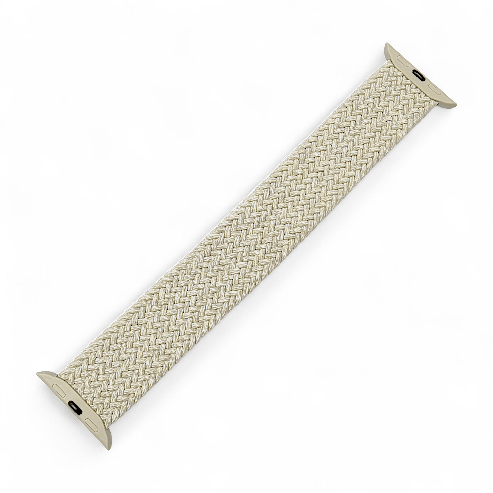 Premium Braided Solo Loop Watch Strap For Apple Watch Starlight - Wrist Envy