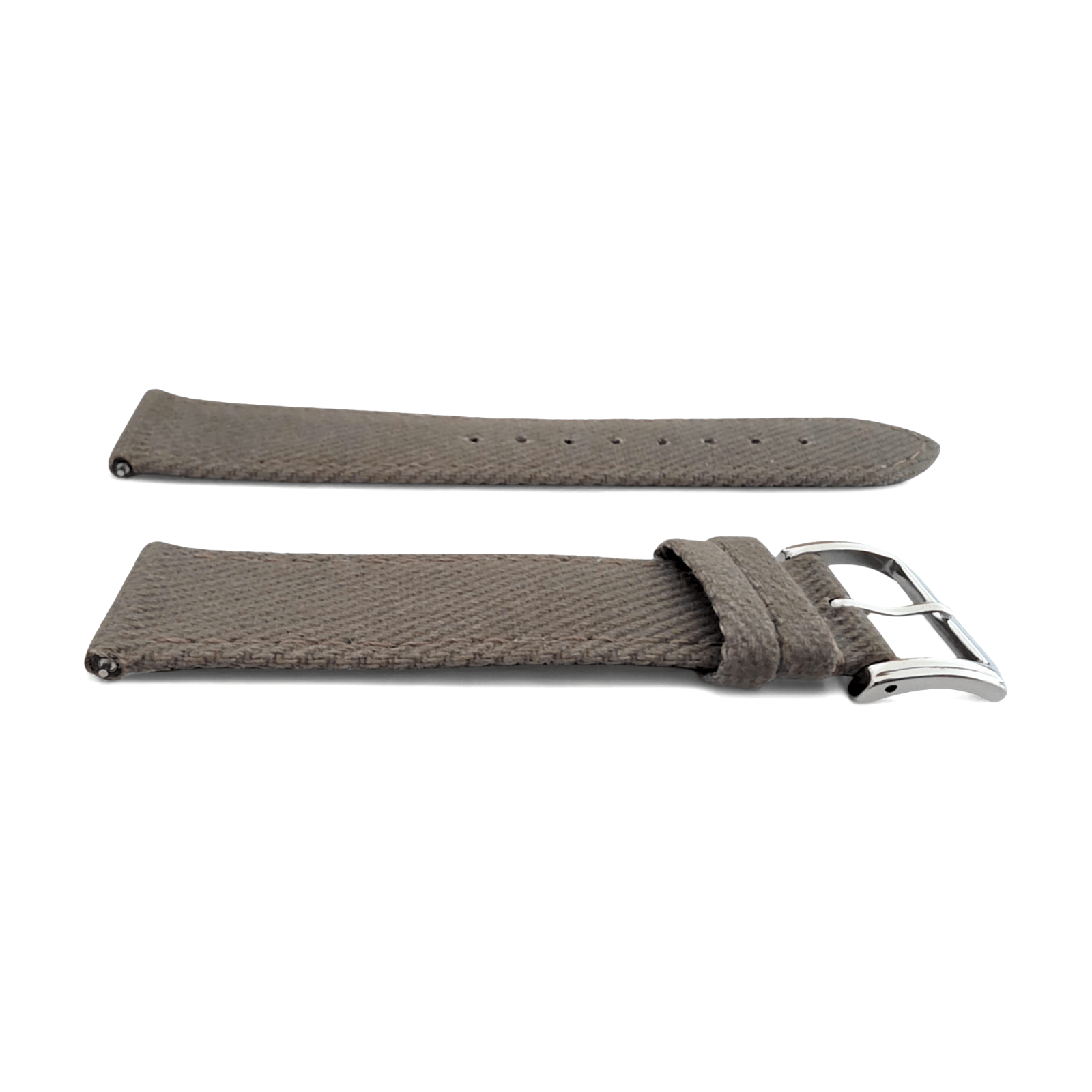 Premium Denim Twill Watch Strap 20mm 22mm Carbon Grey - Wrist Envy