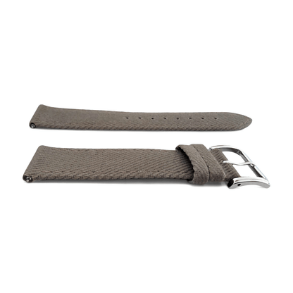 Premium Denim Twill Watch Strap 20mm 22mm Carbon Grey - Wrist Envy