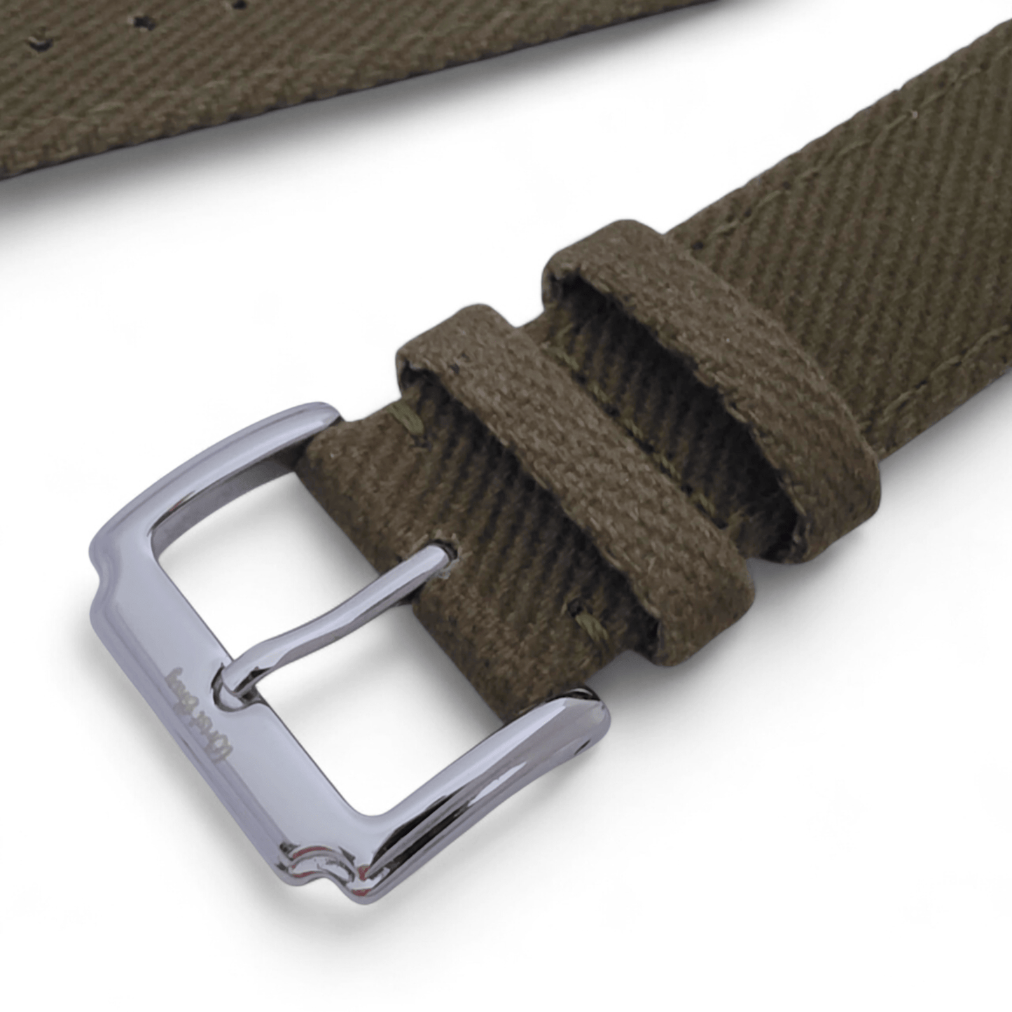 Premium Denim Twill Watch Strap 20mm 22mm Khaki Beige - Wrist Envy