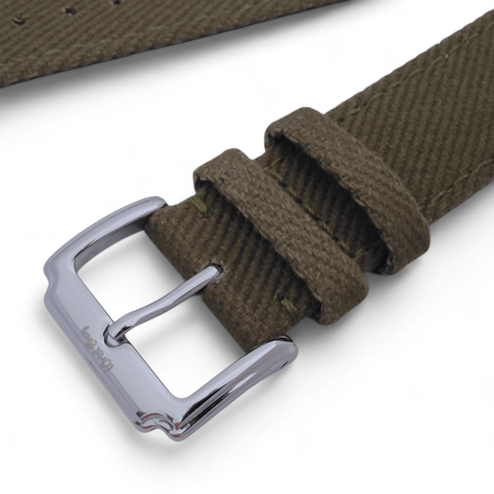 Premium Denim Twill Watch Strap 20mm 22mm Khaki Beige - Wrist Envy
