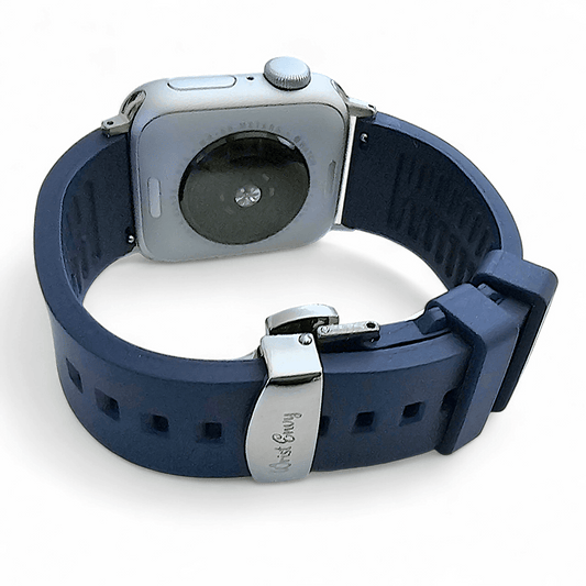 Premium FKM Rubber Watch Strap For Apple Watch Blue - Wrist Envy