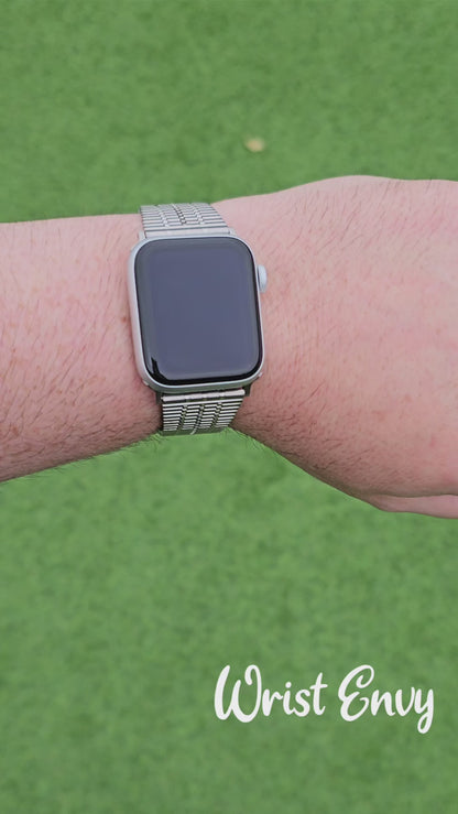 Retro Vibes Mesh 316L Steel Bracelet For Apple Watch