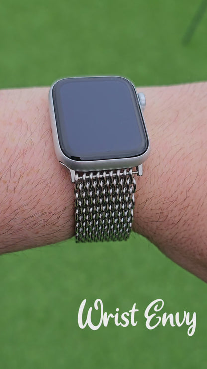 Shark Mesh 4.2mm Thick 316L Steel Bracelet For Apple Watch