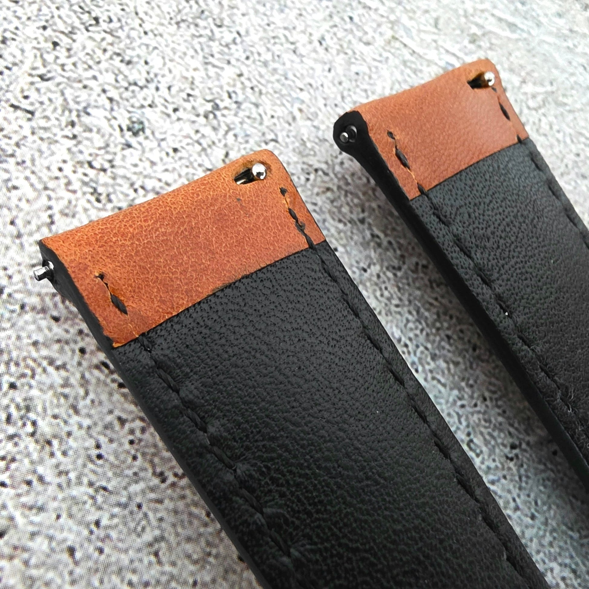 Regent Padded Handmade Italian Leather Watch Strap 18mm 19mm 20mm 21mm 22mm Tan Brown - Wrist Envy