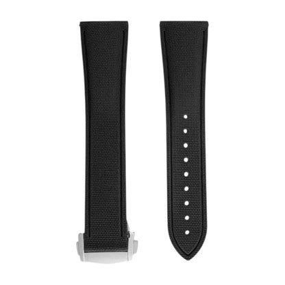 FKM Rubber Watch Strap Band Deployment Clasp Divers Quick Release 20mm 21mm 22mm