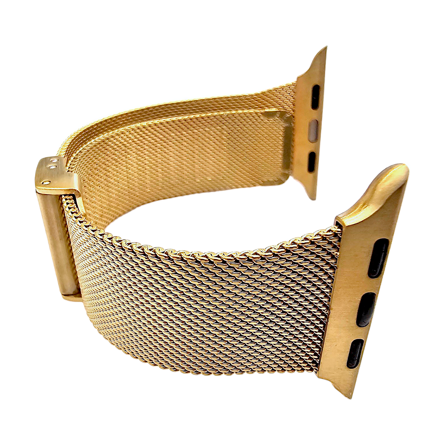 Slim metal milanese Gold PVD stainless steel bracelet for Apple Watch