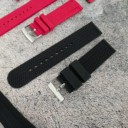Rubber Watch Straps 20mm Job Lot x10 RRP £120 Two Piece Mixed Colours UK - Wrist Envy