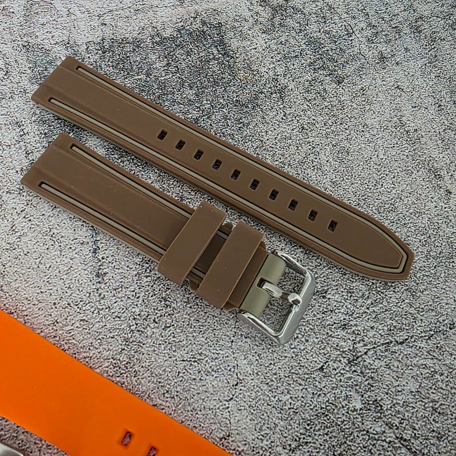 Rubber Watch Straps 20mm Job Lot x10 RRP £120 Two Piece Mixed Colours UK - Wrist Envy