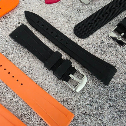 Rubber Watch Straps 20mm Job Lot x10 RRP £120 Two Piece Mixed Colours UK - Wrist Envy