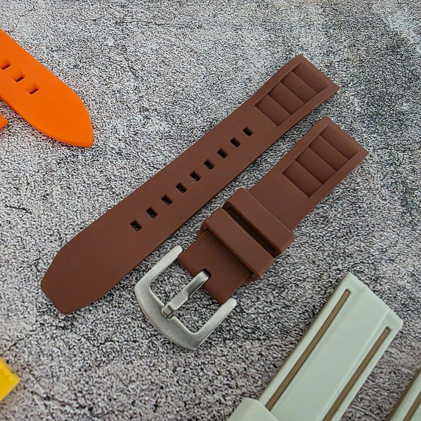 Rubber Watch Straps 20mm Job Lot x10 RRP £120 Two Piece Mixed Colours UK - Wrist Envy