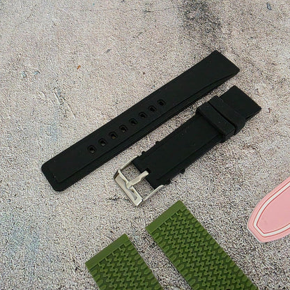Rubber Watch Straps 20mm Job Lot x10 RRP £130 Two Piece Mixed Colours UK - Wrist Envy