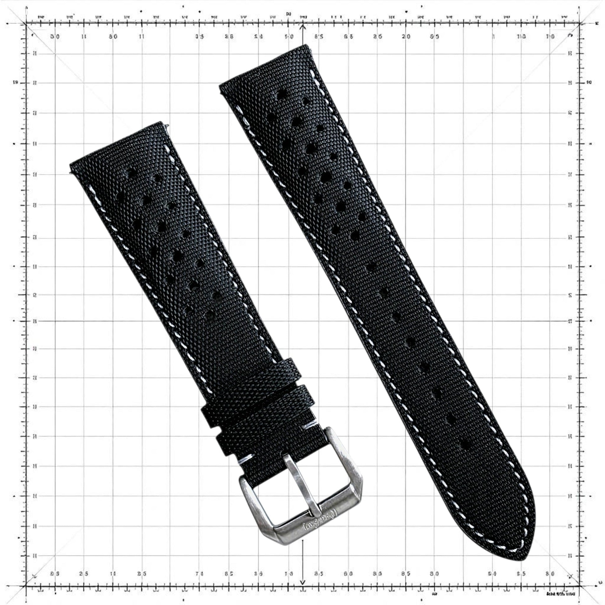 Sailcloth Rally Watch Strap - Custom Made To Order - Wrist Envy