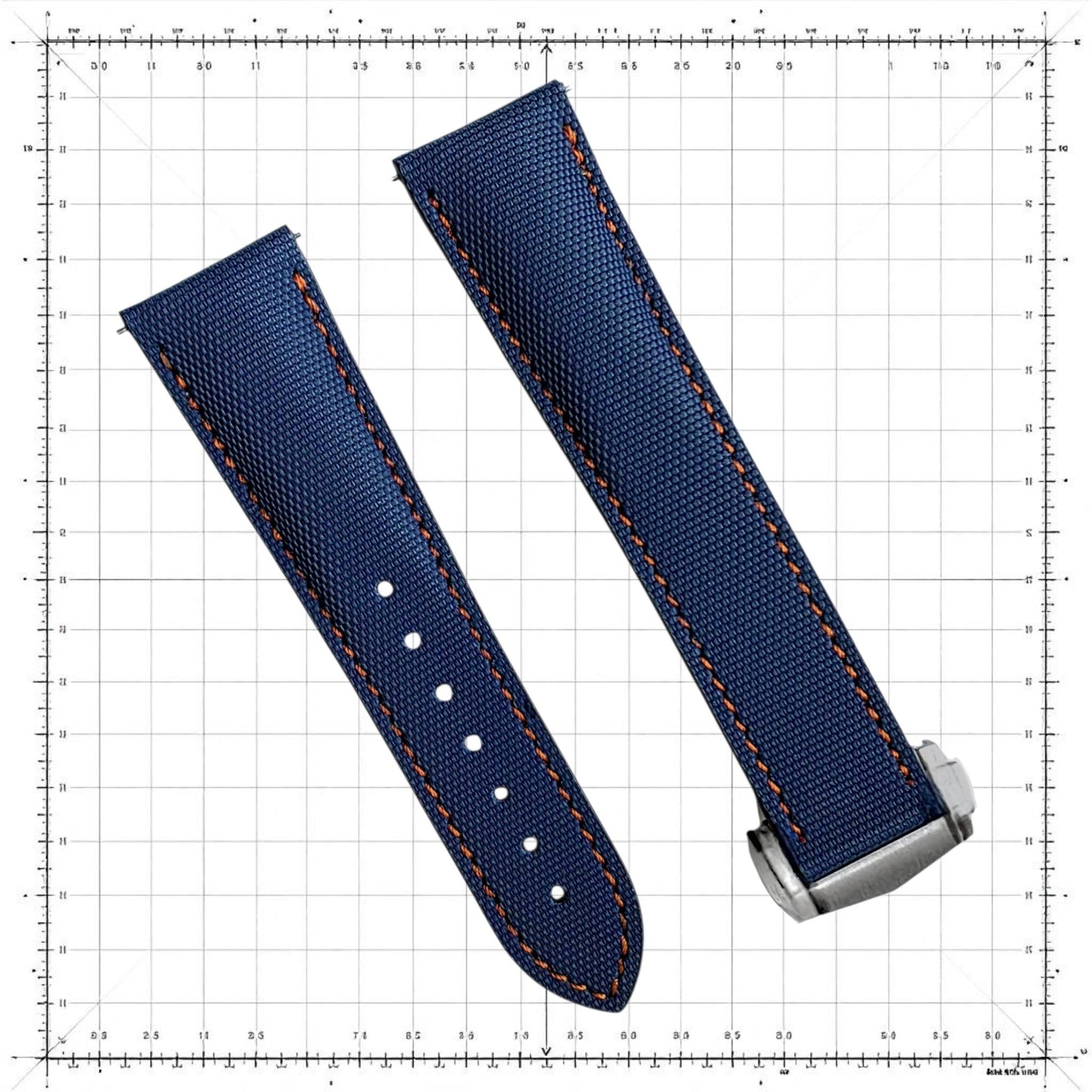 Sailcloth Watch Strap - Custom Made To Order - Wrist Envy