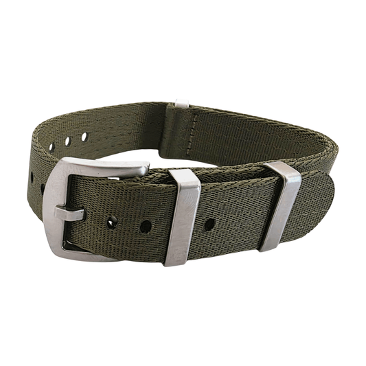 Serica 1.8mm Thick Nylon Military Watch Strap 18mm 20mm 22mm Army Green - Wrist Envy