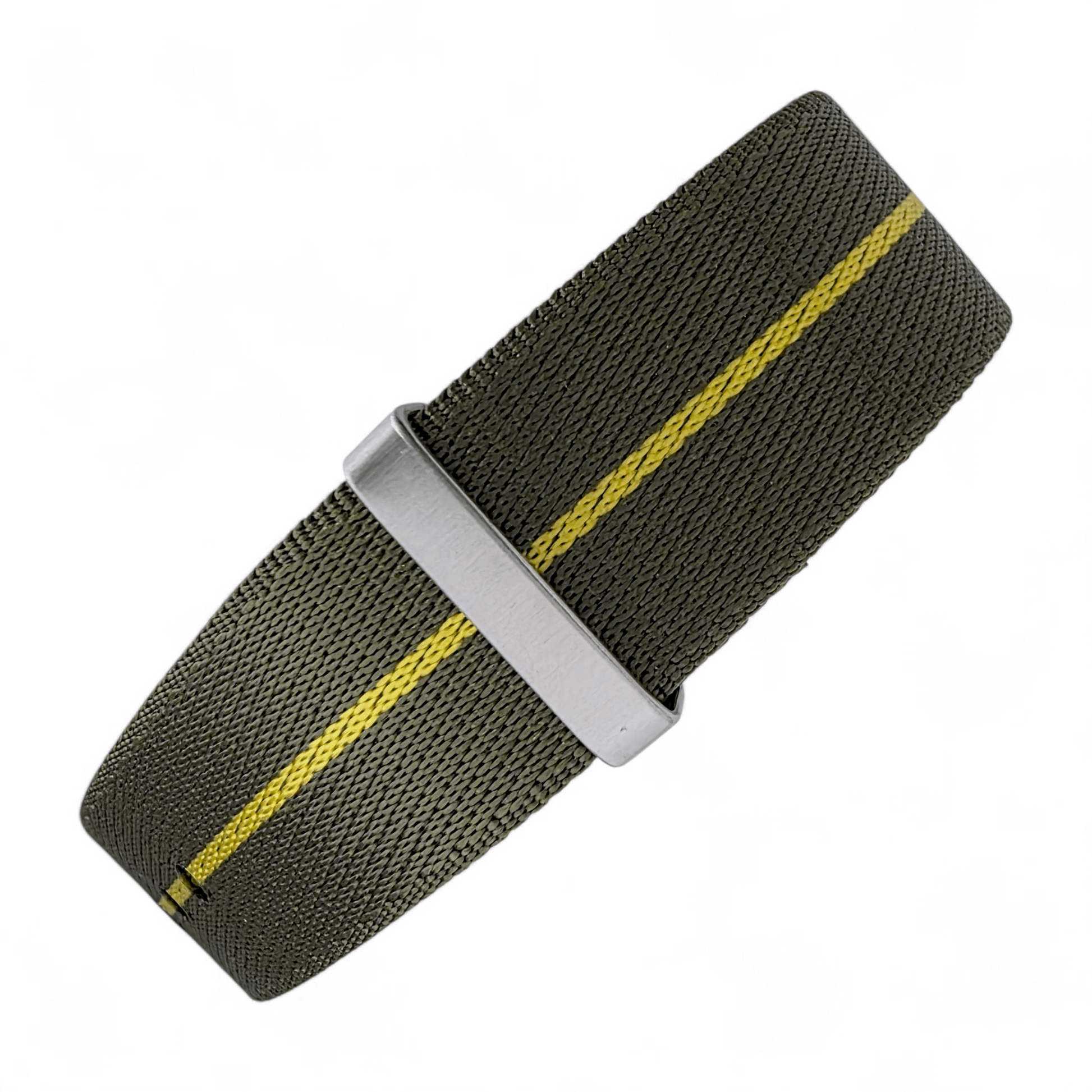 Serica 1.8mm Thick Nylon Military Watch Strap 18mm 20mm 22mm Army Green Yellow - Wrist Envy