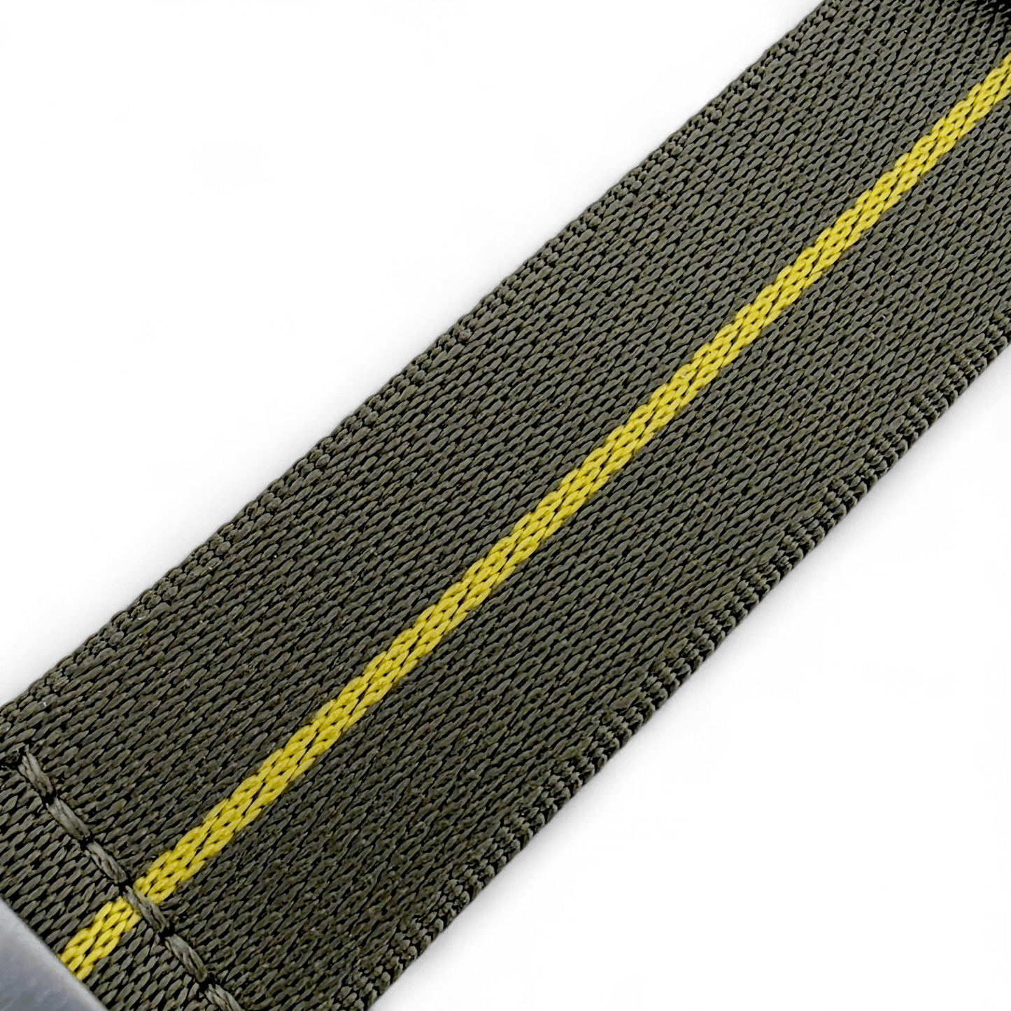 Serica 1.8mm Thick Nylon Military Watch Strap 18mm 20mm 22mm Army Green Yellow - Wrist Envy