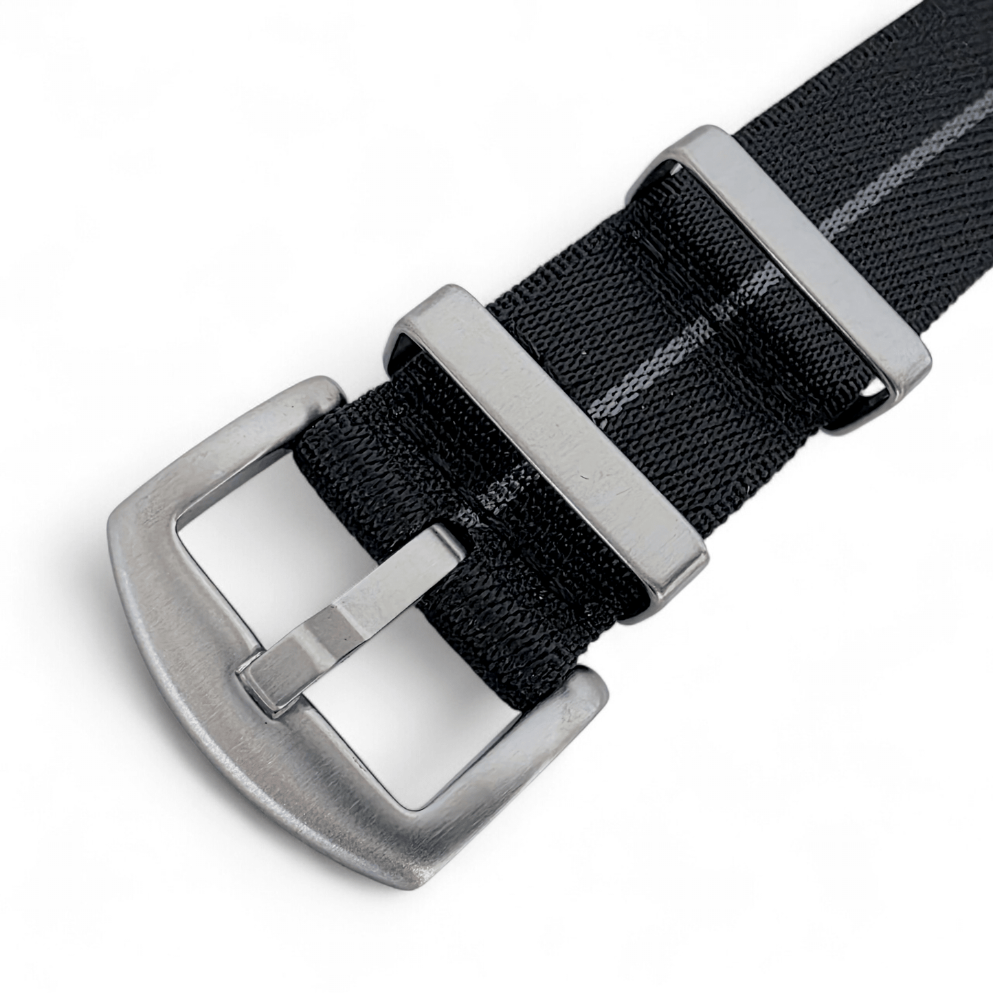 Serica 1.8mm Thick Nylon Military Watch Strap 18mm 20mm 22mm Black Grey - Wrist Envy