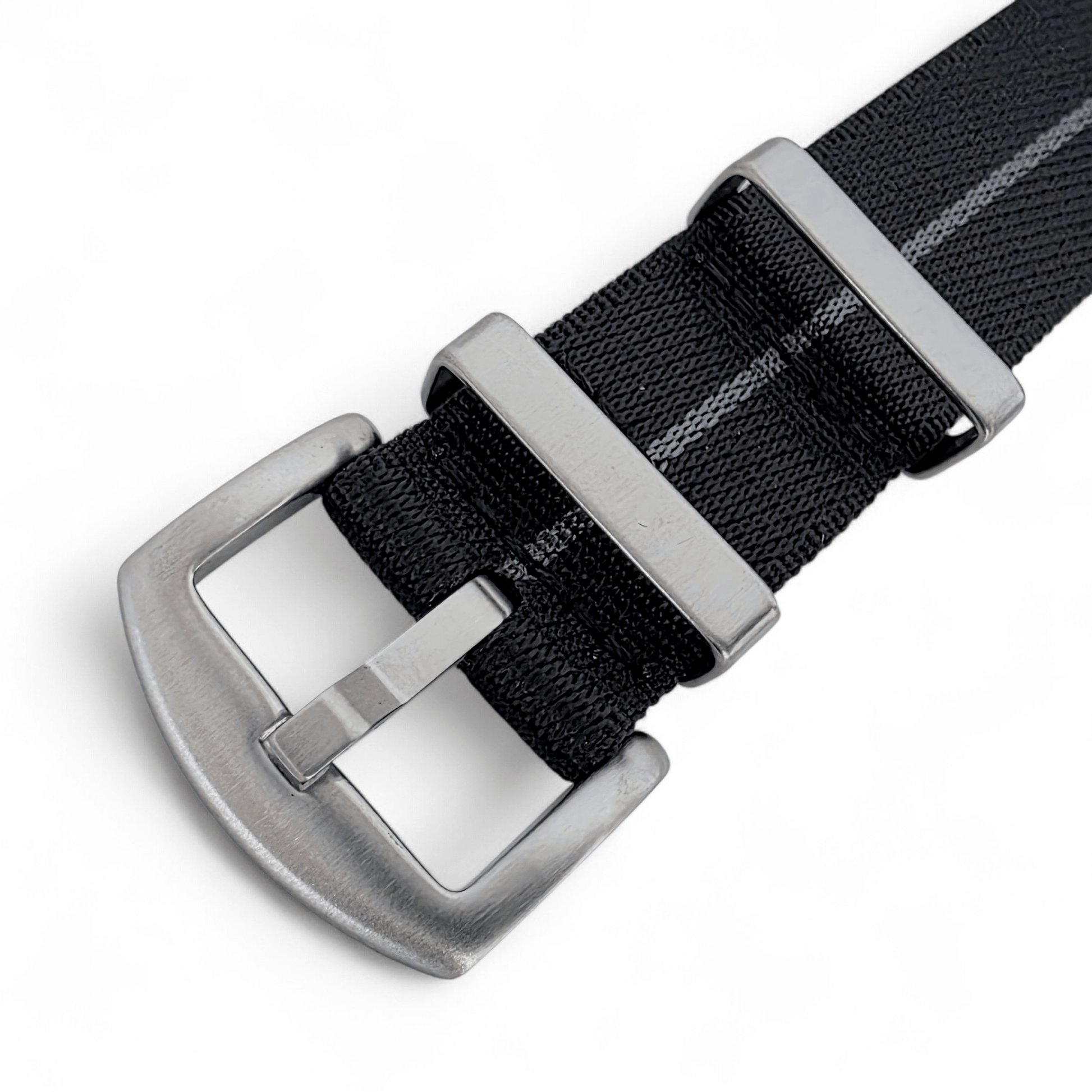 Serica 1.8mm Thick Nylon Military Watch Strap 18mm 20mm 22mm Black Grey - Wrist Envy