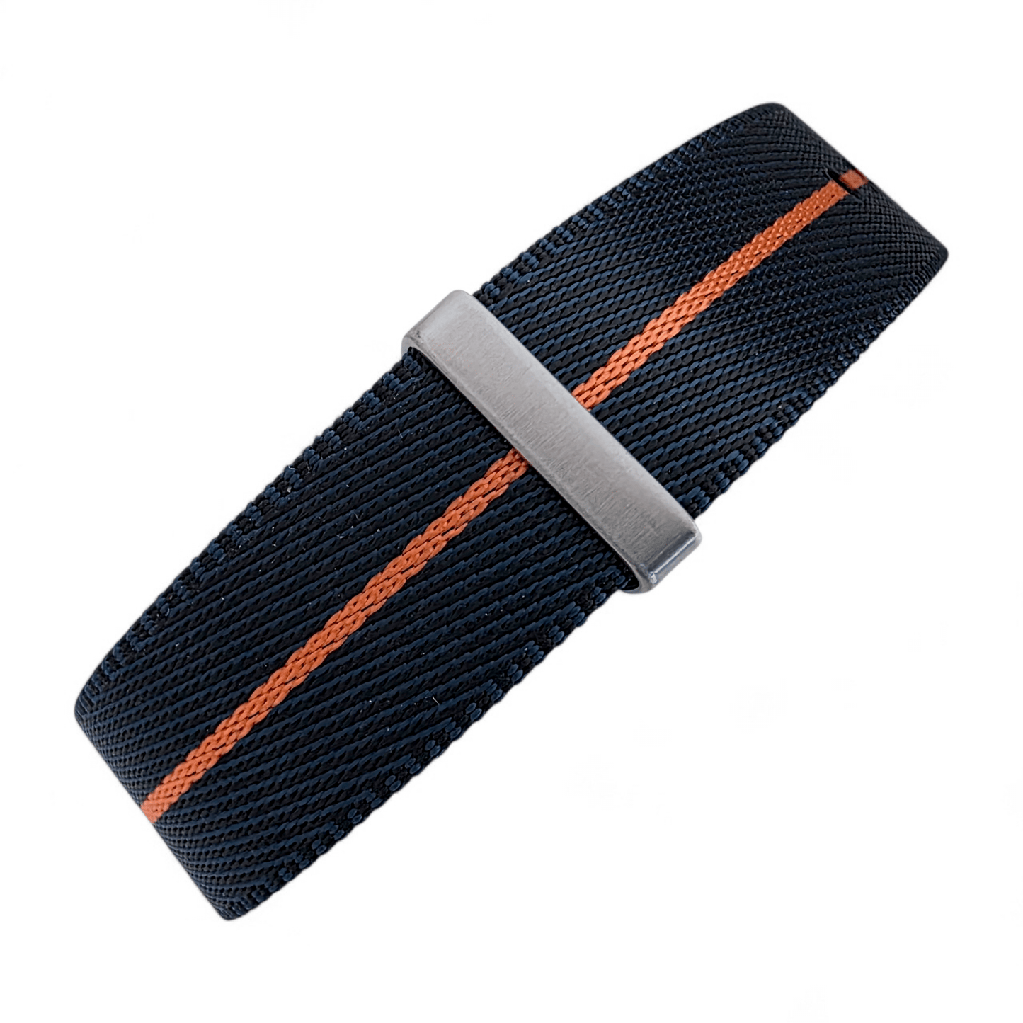 Serica 1.8mm Thick Nylon Military Watch Strap 20mm 22mm Blue Orange - Wrist Envy