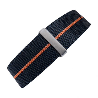 Serica 1.8mm Thick Nylon Military Watch Strap 20mm 22mm Blue Orange - Wrist Envy
