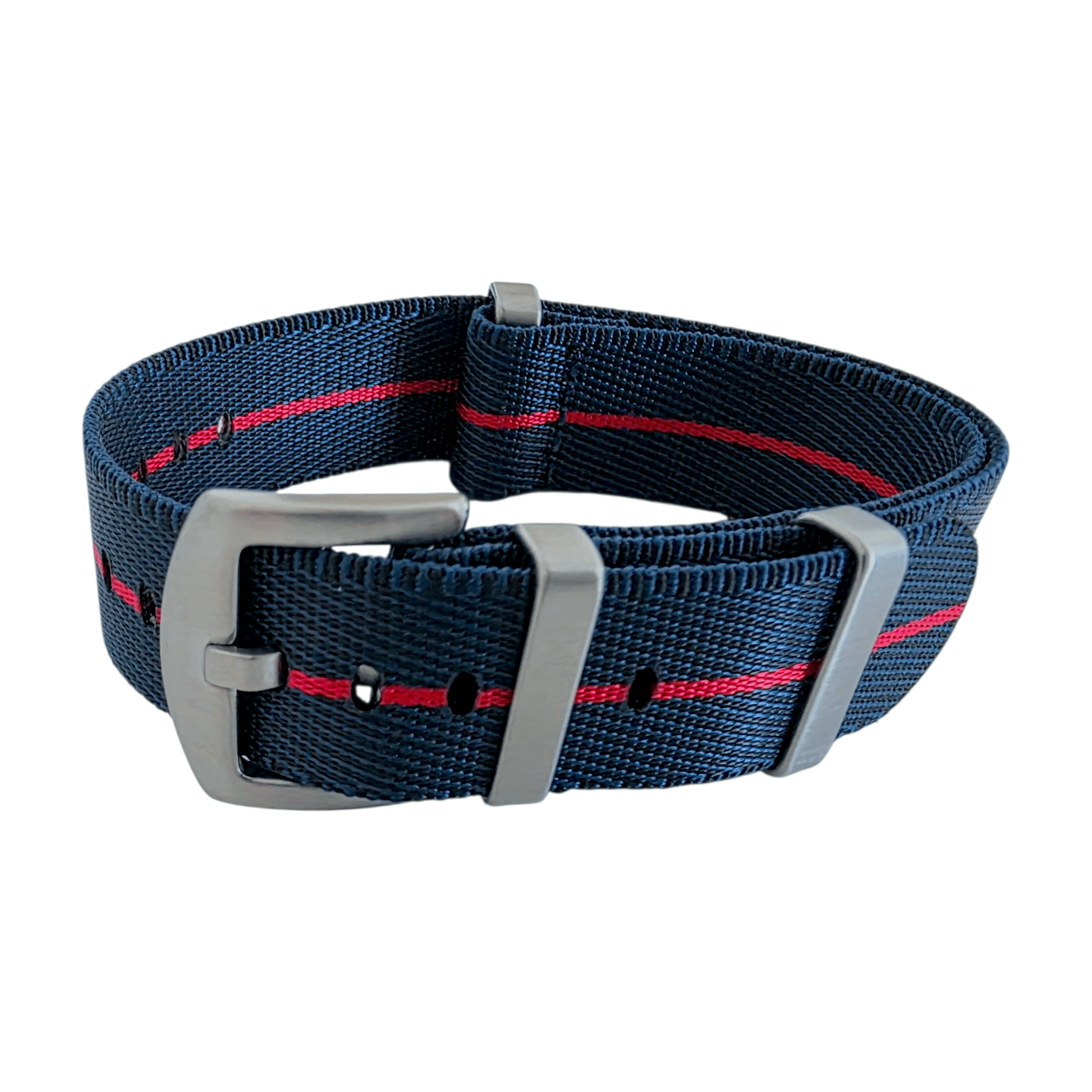 Serica 1.8mm Thick Nylon Military Watch Strap 20mm 22mm Blue Red - Wrist Envy