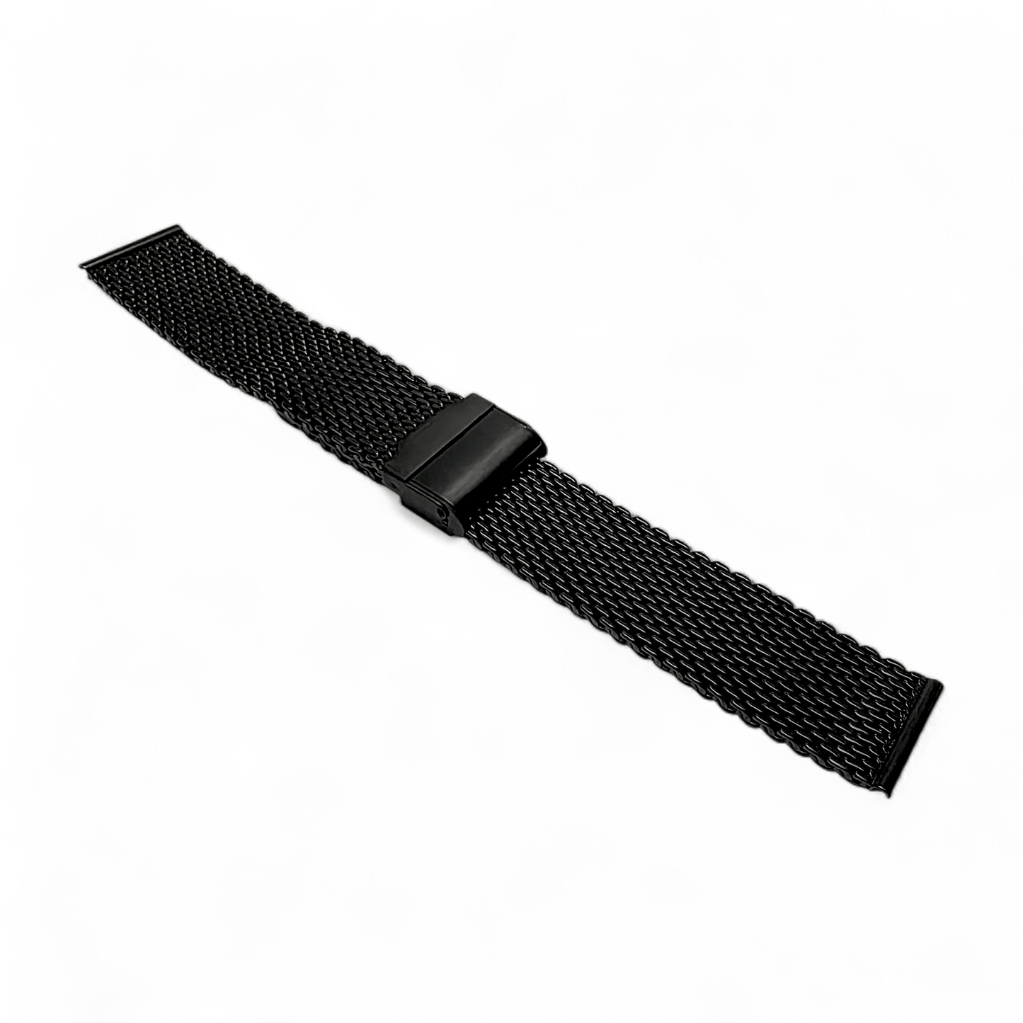 Shark Mesh Black High Quality 2.7mm Thick Milanese Watch Strap 18 20 22 mm - Wrist Envy