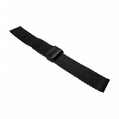 Shark Mesh Black High Quality 2.7mm Thick Milanese Watch Strap 18 20 22 mm - Wrist Envy