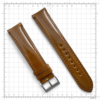 Shell Cordovan Leather Strap - Custom Made To Order - Wrist Envy