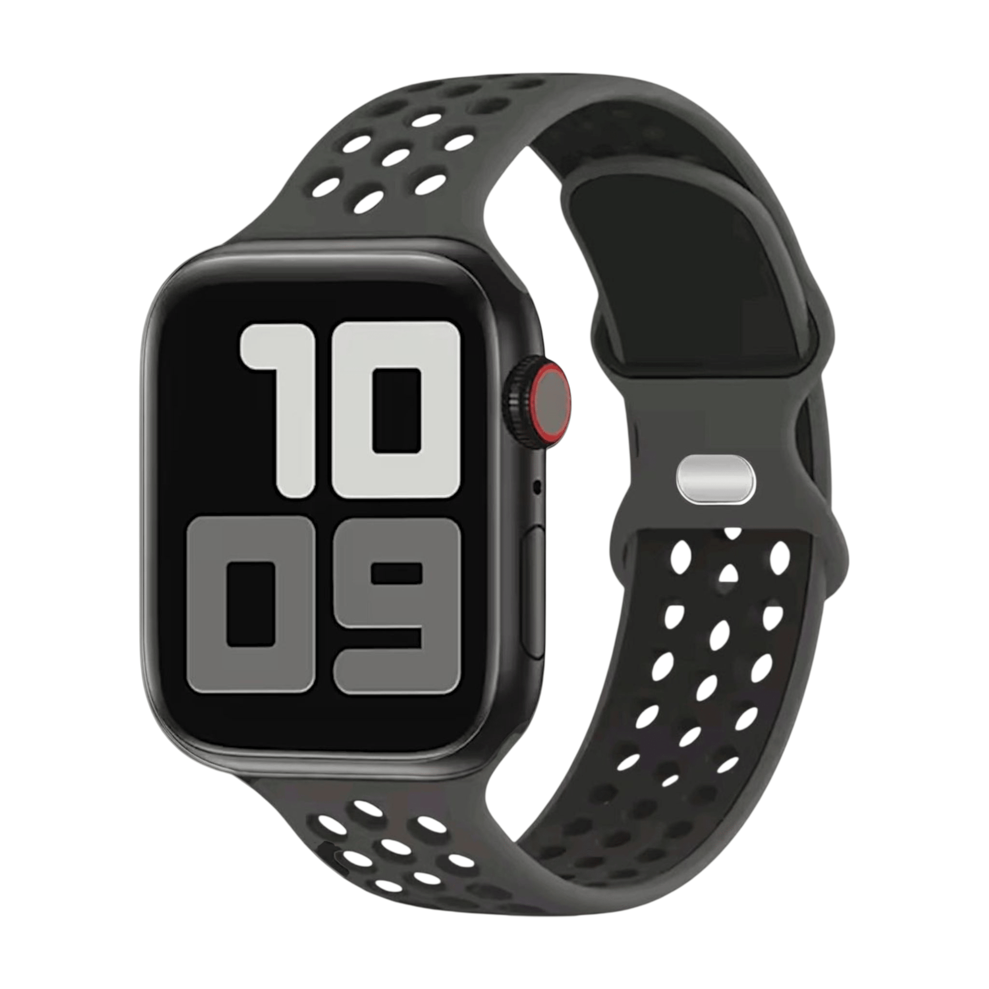 Silicone Sports Band For Apple Watch All Black - Wrist Envy