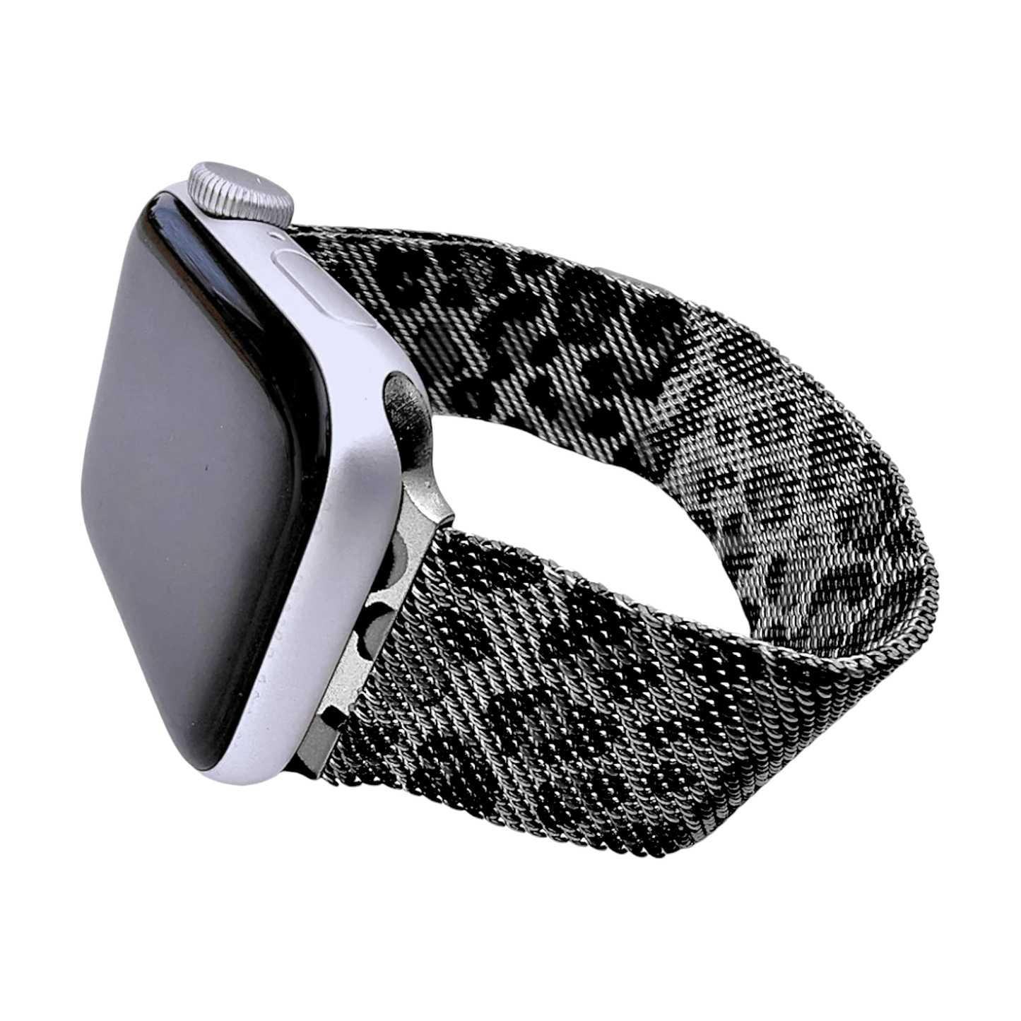 Snow Leopard Milanese Mesh Bracelet for Apple Watch - Wrist Envy