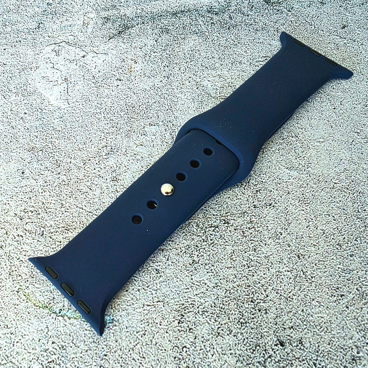 Soft Silicone Watch Strap For Apple Smart Watch Dark Saphire - Wrist Envy