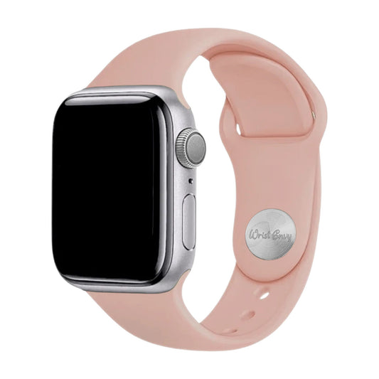 Soft Silicone Watch Strap For Apple Smart Watch Dusty Pink - Wrist Envy