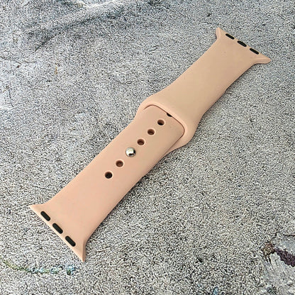 Soft Silicone Watch Strap For Apple Smart Watch Dusty Pink - Wrist Envy